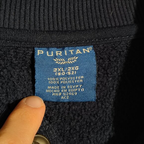 Puritan Navy Henley - XXL - Picture 4 of 5